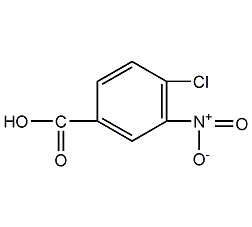 4-氯-3-硝基苯甲酸结构式