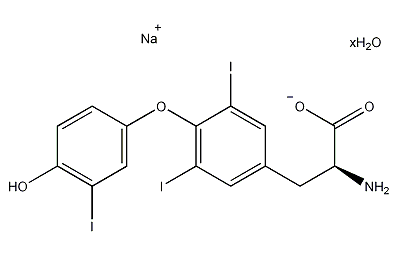 3,3',5-三碘-L-甲状腺原氨酸钠盐结构式