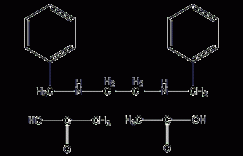 N,N'-二苄基乙二胺二乙酯结构式