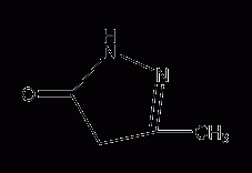 3-甲基-5-吡唑酮结构式