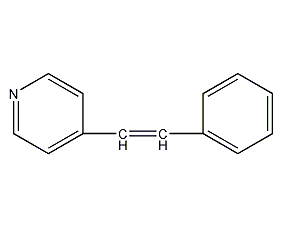 4-苯乙烯基吡啶结构式