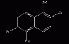 2,6-二溴萘-1,5-二醇结构式