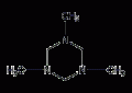 1,3,5-三甲基己羟基-1,3,5-三嗪结构式