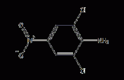 2,6-二氯-4-硝基苯胺结构式