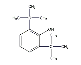 2,6-二叔丁基苯酚结构式