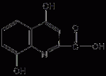 4,8-二羟基喹啉-2-羧酸结构式