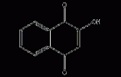 2-羟基-1,4-萘醌结构式