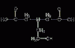 N-(2-羟乙基)亚氨基二乙酸结构式