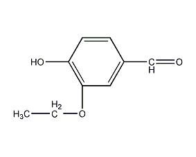 4-羟基-3-易氧基苯甲醛结构式