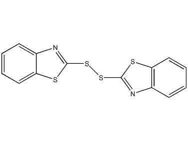 2,2'-二硫代二并噻唑结构式
