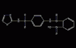 酞磺胺噻唑结构式