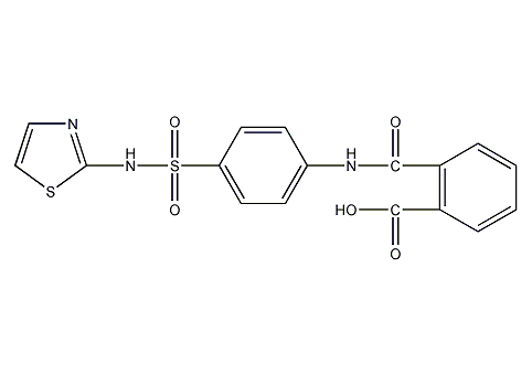 酞磺胺噻唑结构式