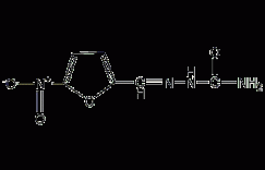 5-硝基-2-糠醛缩氨基脲结构式