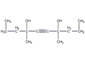 4,7-二甲基-5-癸炔-4,7-二醇结构式