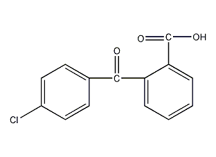 2-(4-氯苯甲酰)苯甲酸结构式