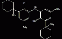 2,2'-亚甲基二[4-甲基-6-(1-甲基环己基)]苯酚结构式