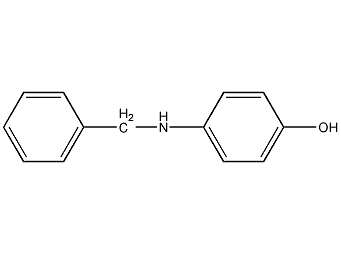 4-(苯甲基氨基)苯酚结构式