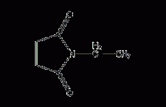 N-乙基马来酰亚胺结构式