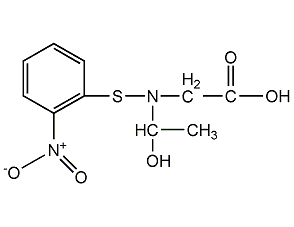 N-[(邻硝基)硫醇-L-苏氨酸结构式