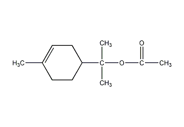 乙酸松油酯结构式