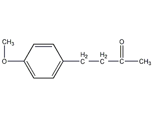 4-(4-甲氧基苯基)-2-丁酮结构式