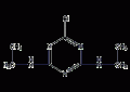 2-氯-4,6-双(乙基氨基)-1,3,5-三嗪结构式