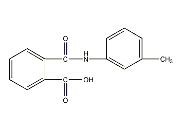 N-间甲苯基甲酰苯甲酸结构式