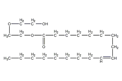 (Z)-十八烯酸-2-(2-羟基乙氧基)乙酯结构式