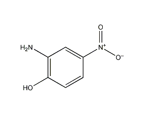 2-氨基-4-硝基苯酚结构式