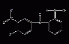 2-(4-氯-3-硝基苯甲酰)苯甲酸结构式