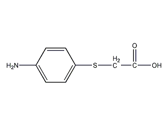 2-(4-氨基苯基硫基)乙酸结构式