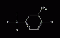 3-氨基-4-氯三氟甲苯结构式