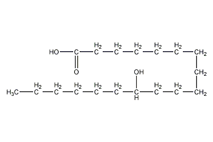 12-羟基硬脂酸结构式