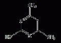 4,6-二甲基-2-羟基嘧啶结构式