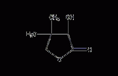 DL-泛酰内酯结构式