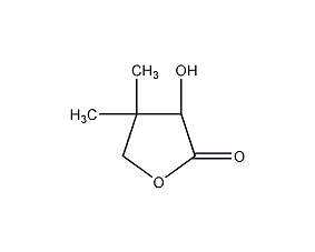 DL-泛酰内酯结构式