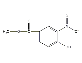 4-羟基-3-硝基苯甲酸甲酯结构式