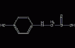 N-(4-羟苯基)甘氨酸结构式