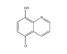 5-氯-8-羟基喹啉结构式