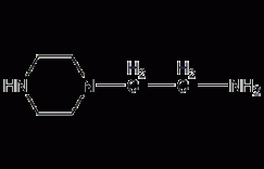 N-(2-氨乙基)哌嗪结构式