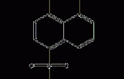 1-氨基-8-萘酚-4-磺酸结构式