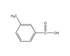 间甲基苯甲酸结构式