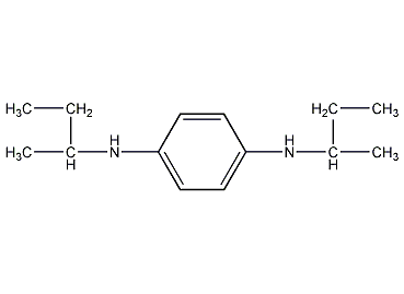 N,N'-二仲丁基苯二胺结构式