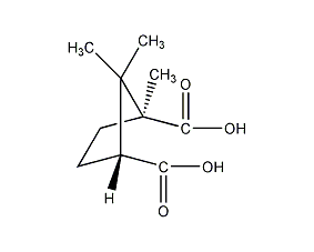 (+)-樟脑酸结构式