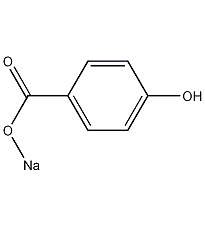 对羟基苯甲酸钠结构式