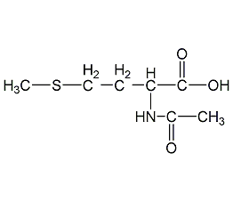 N-乙酰-L-甲硫氨酸结构式