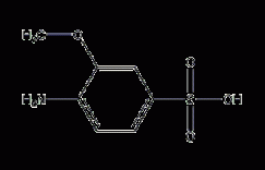 邻氨基苯甲醚-4-磺酸结构式