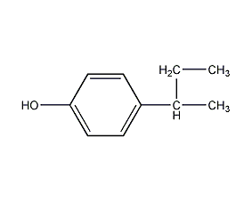 4-仲丁基苯酚结构式