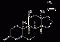 11α-羟孕酮结构式