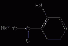 硫代水杨酸钠结构式